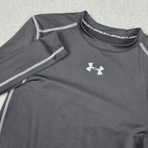 Under Armour Mens Small ColdGear Compression Long Sleeve Shirt Black